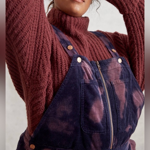 Pilcro Slim Corduroy Overalls Sz 33 - Picture 5 of 11